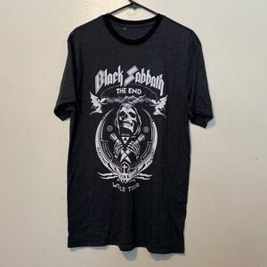 Ozzy Osbourne Black sabbath  tour t-shirt vintage war pigs blk white t shirt L